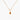 Celebration Bezel Set Necklace - Citrine Gold vermeil
