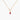 Celebration Bezel Set Necklace - Pink Tourmaline Gold vermeil