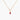 Celebration Bezel Set Necklace - Pink Tourmaline Gold vermeil