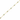 Gold chain necklace with opal resin on a white background