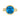 14k Yellow Gold Big Blue Topaz Charm, December
