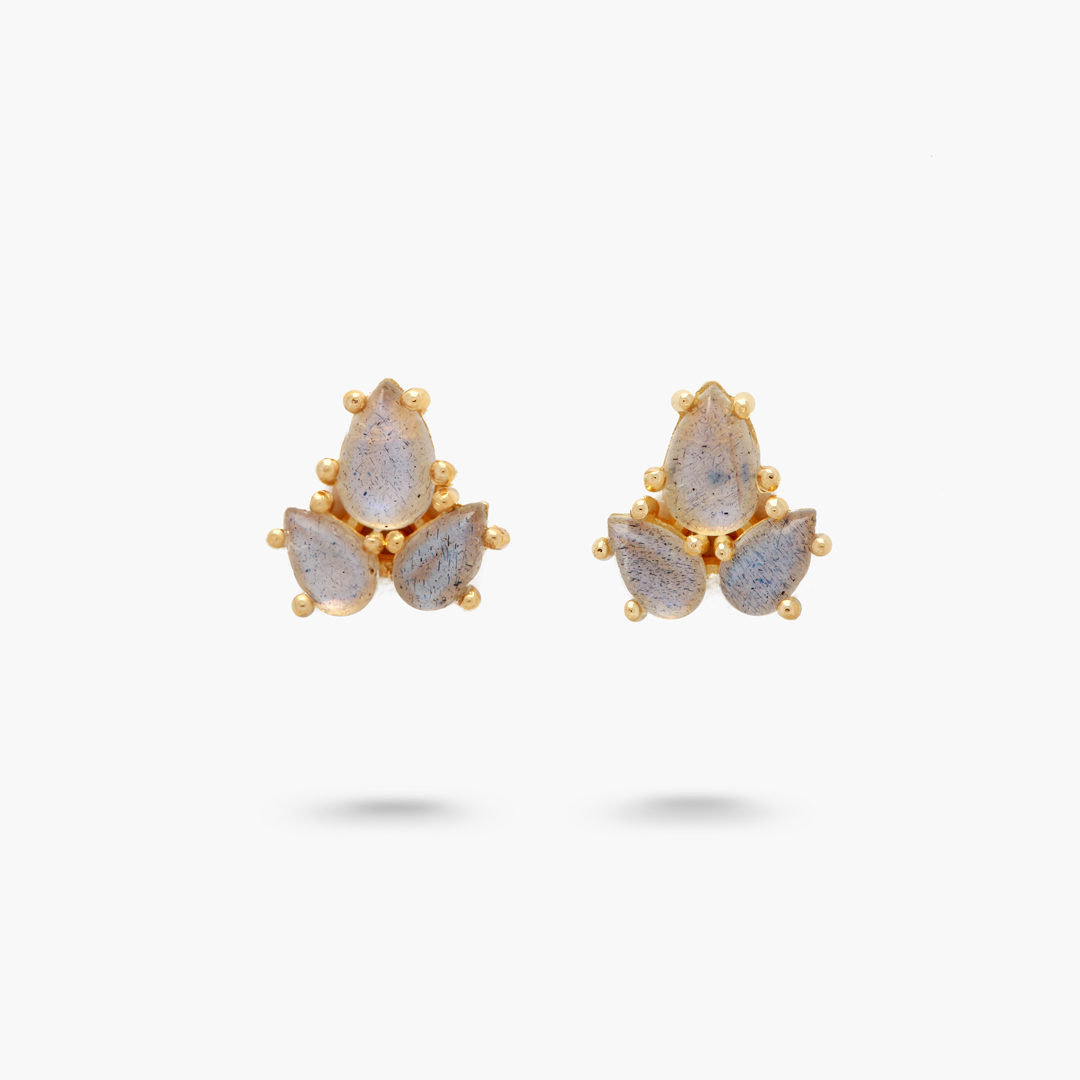 Amare Wear Labradorite Cluster Studs