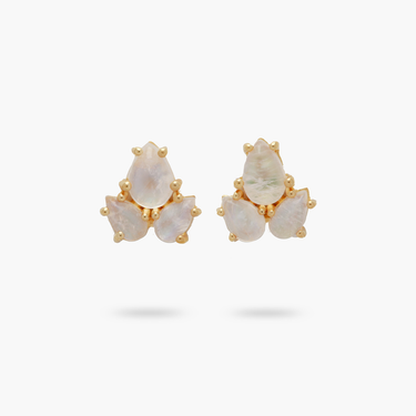 Amare Wear Mini Moonstone Cluster Studs