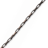 oxidized silver chain with box links