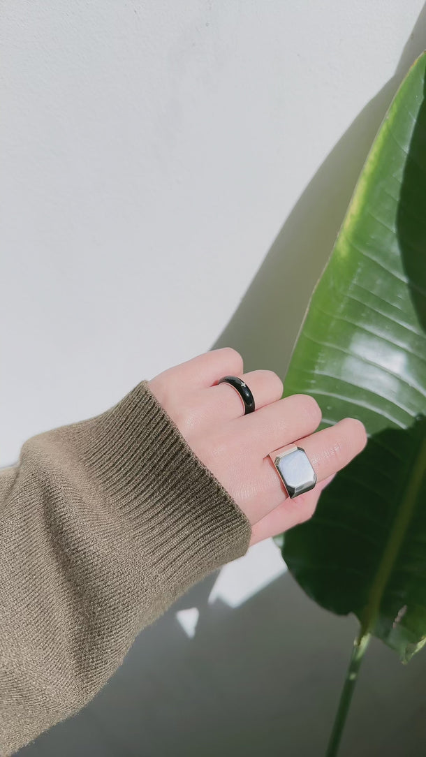 video modelshot for Men's • All Gender: Sterling Silver Graduation Ring