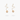 Amare Wear Champagne Swarovski Pearl Earring