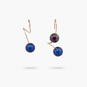 Azure Swarovski Pearl Earring