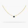 Blue Sapphire 14K gold necklace | Amare Wear Handmade Jewelry | Permanent Jewelry | Fine Jewelry | San Francisco 